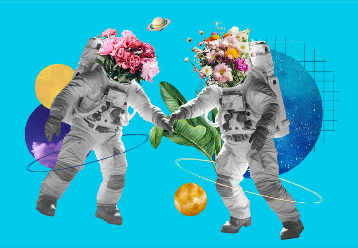 astronauts and planets